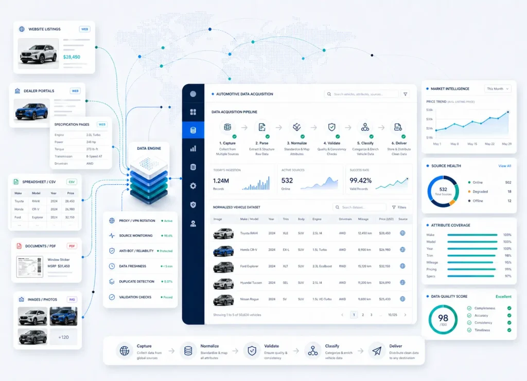 automotive data acquisition system