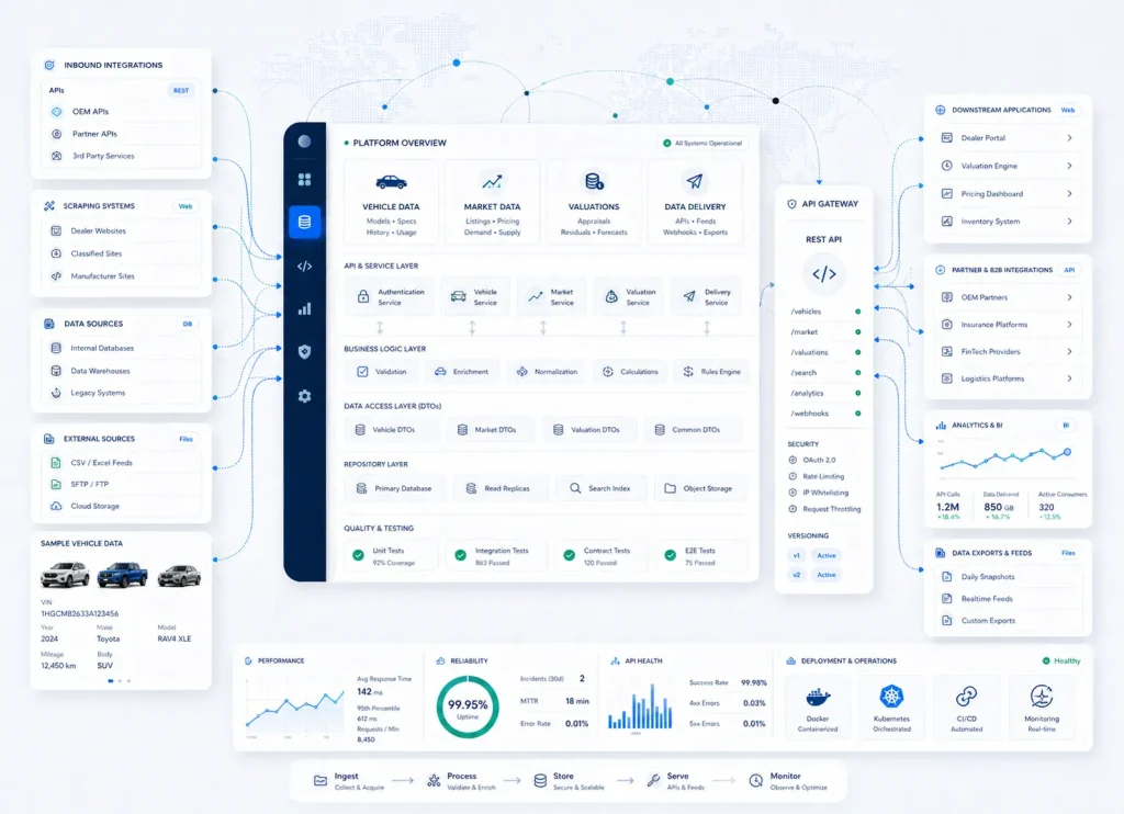 automotive data and api platform