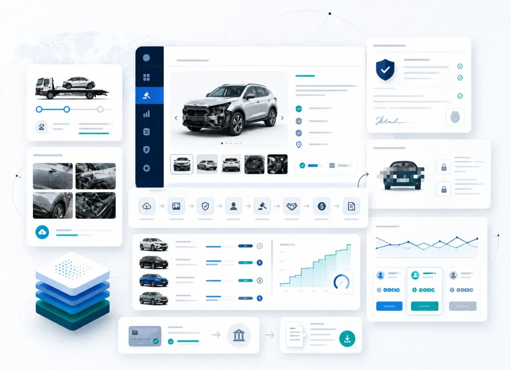 salvage vehicles auction platform