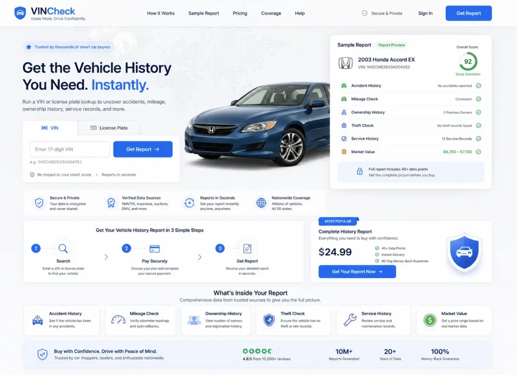 vehicle history check